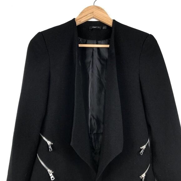 Dex exposed zipper Black Blazer - Picture 3 of 9